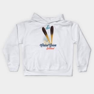 CairnGorm Scotland Ski poster Kids Hoodie